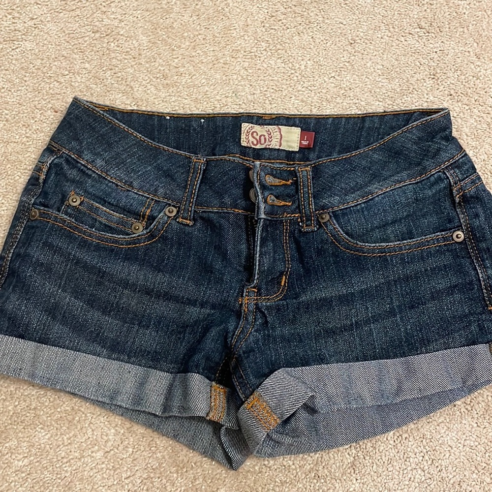 SO size one jean shorts